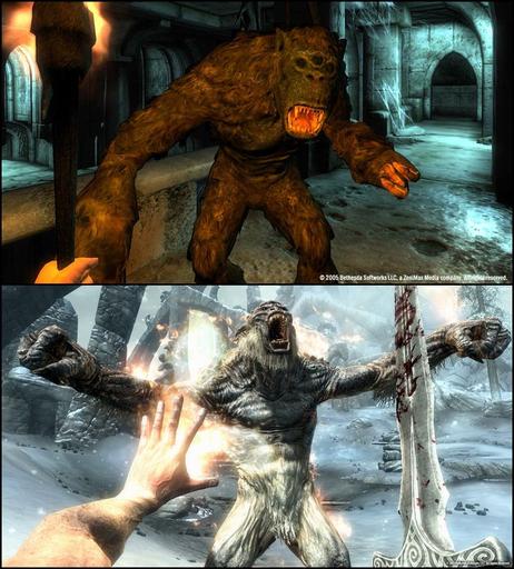 Elder Scrolls V: Skyrim, The - Сравнение Skyrim vs Oblivion